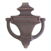 BRASS Accents Rope Door Knocker 6-1/2" Venetian Bronze