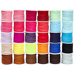 Juvale 30 Pack Leather Cord Lacing for Jewelry Making, DIY Crafts (5.5 Yards/Spool, 30 Colors)