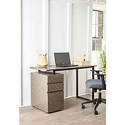 Unique Furniture. Grey 220 Desk w/Pedestal.