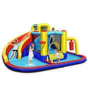 Costway Kids Bounce Castle 7-in-1 Inflatable Water Slide Water Park