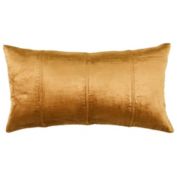 Classic Home Kosas Home Viva Velvet Lumbar Pillow Golden Copper 14x26