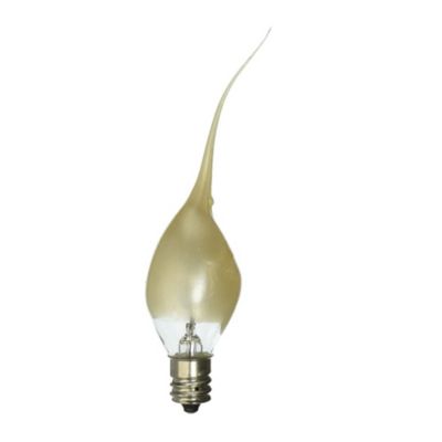 7.5 Watt Clear Flame Tip Light Bulbs Candelabra Socket Set of 6 