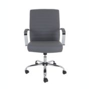 Grand&Eight Drake Bonded Leather Executive Chair - Gray