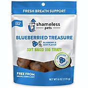 Shameless Pets Natural, Grain-Free Dog Biscuits   Made w/Upcycled Ingredients in USA   Blueberried Treasure