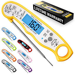 Zulay Kitchen Digital Meat Thermometer with Probe - Yellow
