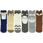 Wrapables My Best Buddy Socks for Baby (Set of 6), Arctic Buddies / Arctic Buddies (4-6)