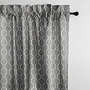 6ix Tailors Fine Linens Soho Gray Pole Top Drapery Panel Pair