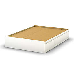 South Shore South Shore Step One Full Mates Bed (54'') With 3 Drawers - Pure White