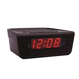 Proscan - AM/FM Clock Radio with LED Display, Dual Alarm Function, Black