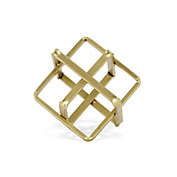 Contemporary Home Living 4.75" Elegant Gold "Alle" Geometric Cube Table Decor