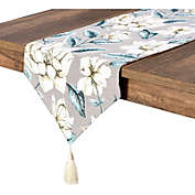 Juvale Woven Table Runner with Tassels, Floral Home Decor (12 x 72 Inches)