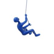 HomeRoots Decor 6 x 3 x 3 Resin Blue Climbing Man - 358137