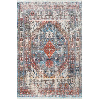 nuLOOM Farley Medallion Fringe Area Rug. View a larger version of this product image.