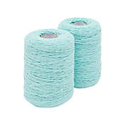 Bright Creations Turquoise Cotton Twine, String for Crafts, Macrame, Gifts (2mm, 218 Yards, 2 Spools)