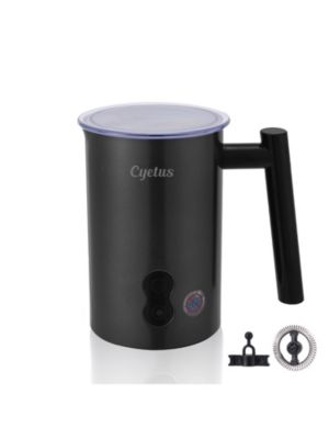 CYETUS Milk Frother and Steamer, 4 in 1 Automatic Milk Foam for Hot and Cold Milk, Hot Chocolate, Latte and Cappuccino