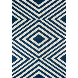 Momeni Baja Area Rug, Navy, 5'3\