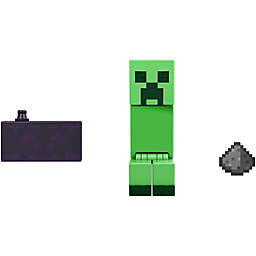 Minecraft Creeper Action Figure, 3.25-in, with 1 Build-a-Portal Piece & 1 Accessory