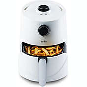 Aria 3 Qt. Teflon-Free Ceramic Air Fryer Oilless Small Oven Easy To Use Great for Dorms & Offices BONUS Recipe Book Included - White