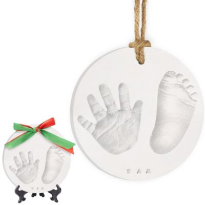 KeaBabies All-in-1 Baby Hand and Footprint Ornament Kit, Large 6.2&quot; Baby Keepsake Kit, Baby Handprint Kit (Multi-Colored)