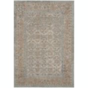 Kathy Ireland Ki25 Malta MAI09 Ivory/Beige/Light Blue Area Rug - 3'11 x 5'7