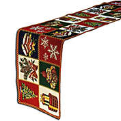Homvare Christmas Table Runner for Holiday Dinner Parties   Woven Tapestry   13"x72"   Patchwork