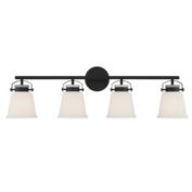 Savoy House 8-1627-4-BK Kaden 4-Light Bathroom Vanity Light in Matte Black (34" W x 10.5"H)