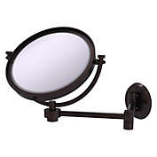 Allied Brass 8 Inch Wall Mounted Extending Make-Up Mirror 3X Magnification