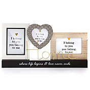 SNAP INVENT 3 In 1 4&quot;x 6&quot; Freestanding Wooden Wall Art Decor Picture Frame
