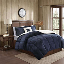 Woolrich. 100% Polyester Solid Velour to Berber Comforter Set.