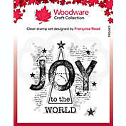 Woodware Craft Collection Joy 4 in x 4 in Stamp