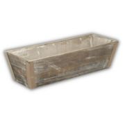 Cheungs Decorative Wooden 14 Inch Ledge Planter - Brown