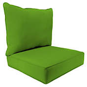 Jordan Manufacturing 2 Piece Deep Seat Chair Cushion Green