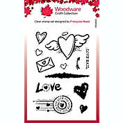 Woodware Craft Collection Woodware Clear Singles Love Mail 4 in x 6 in Stamp