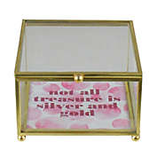 Avon 4.25" Gold Finished Keepsake Box with Lid