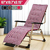 Stock Preferred Outdoor Indoor Chaise Lounge Recliner Rocking Chair 67"