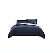 The Nesting Company Chestnut Reversible 7 Piece Bed In A Bag Comforter Set - Queen - Navy/Gray