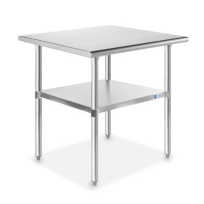 GRIDMANN Stainless Steel Work Table, NSF Commercial Kitchen Prep Table with Under Shelf for Restaurant and Home