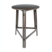 Winsome Wood Contemporary Home Torrence High Round Table, Oyster Gray