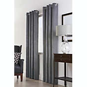 MYNE Navar Grommet Curtain Panel Window Dressing 54 x 84 in Dark Grey