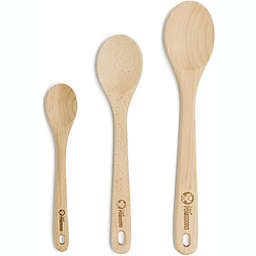 New Pack 3 Wooden Spoons chef kitchen free postage and packing 
