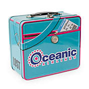 LOST Oceanic Airlines Retro Style Metal Tin Lunch Box Tote   Reusable Bag, Storage Organizer Container, Bento Box Accessories   Official TV Show Collectible   8 x 7 x 4 Inches