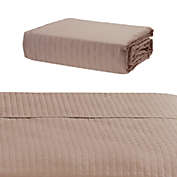 Bedvoyage Rayon Made From Bamboo Quilted Coverlet, Champagne - Queen