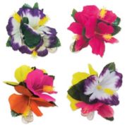 Beistle Party Decorative Tropical Hair Clips 6" - 6 Pack, (4/Pkg)