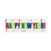 Beistle Happy New Year Sign Banner, 5&#39; x 21" - 12 Pack (1/Pkg)