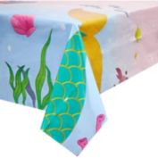 Juvale Mermaid Party Plastic Table Cover (54 x 108 in, 3 Pack)