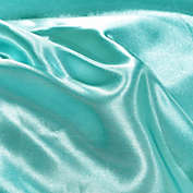 Stock Preferred 1Pc Satin Silk Fitted Sheet with Deep Pocket Queen in Cyan