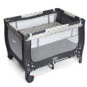 Slickblue Portable Baby Playpen with Mattress Foldable Design-Gray