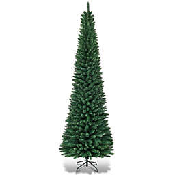 Costway PVC Artificial Slim Pencil Christmas Tree-7 Feet