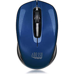 Adesso - Mouse Wireless Mini S50L Portable 3 Buttons up to 1200dpi PC/Mac - Blue
