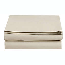 Elegant Comfort Flat Sheet 1500 Thread Count Quality 1-Piece Flat Sheet, Queen Size in White
